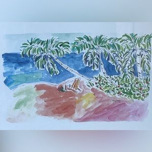 C. Keating singed water color